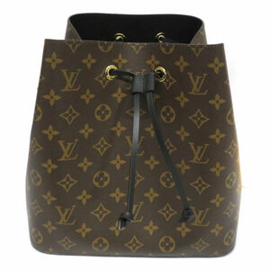 LOUIS VUITTON Neo Noe Bag Drawstring Shoulder Monogram Canvas Brown